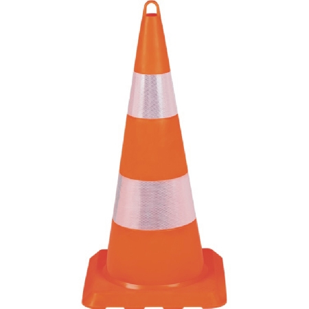 LOREX LR-0550 75cm Unbreakable Traffic Cone (With Double Reflective Sheet) 