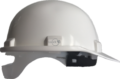 LOREX LR-065 white safety helmet with sweat pad